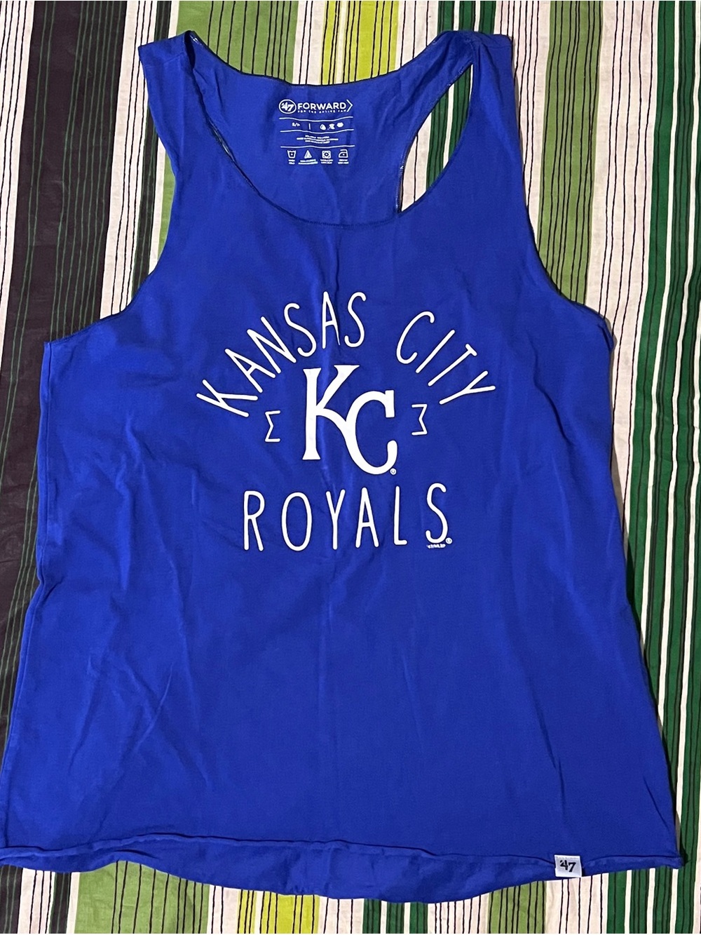 47 Brand KC Royals Blue Racerback Tank - small